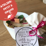 Atelier "PeTiT et GrAnD": Cadeau fin d'année: Création en duo de 2 petites bougies fleuries